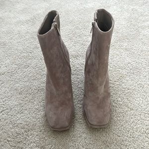 Light Brown Suede Booties